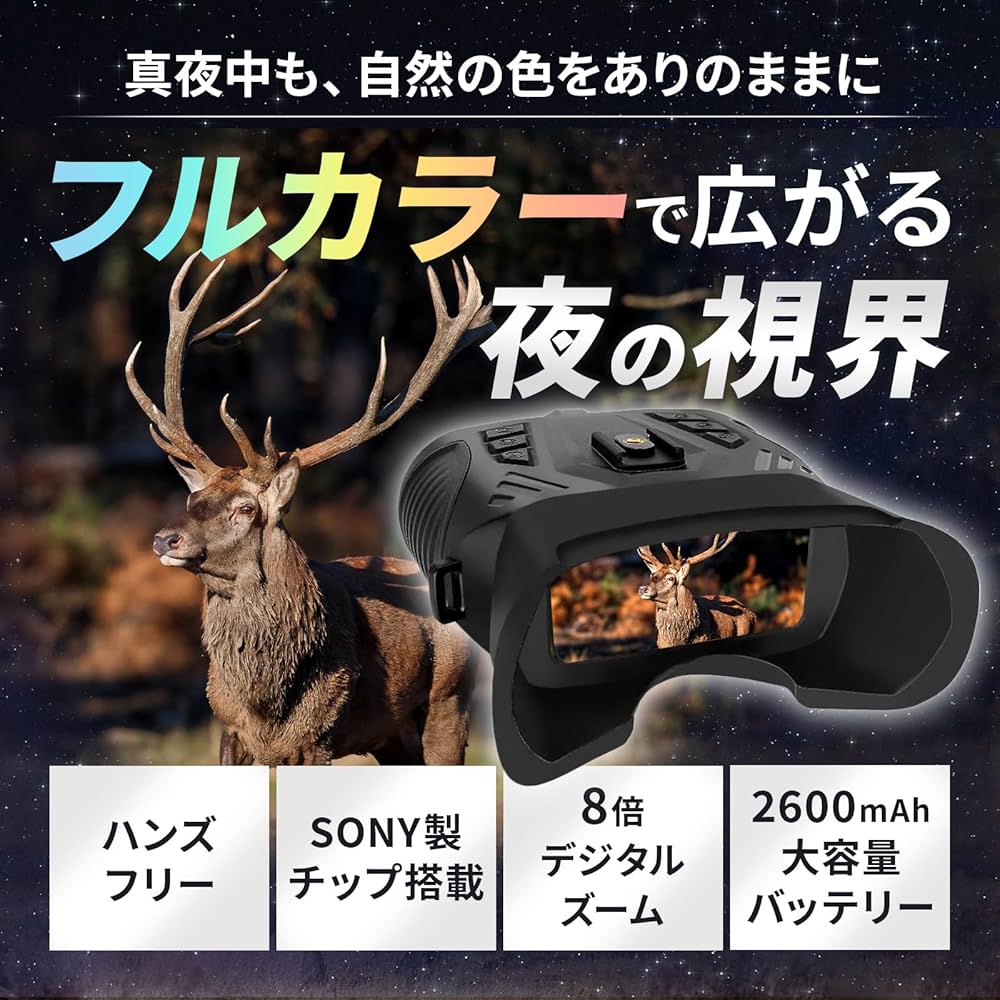 PANON SONYセンサー搭載 4Kフルカラーナイトビジョンカメラ 夜を昼のように。SONYセンサー搭載4Kフルカラーナイトビジョン
